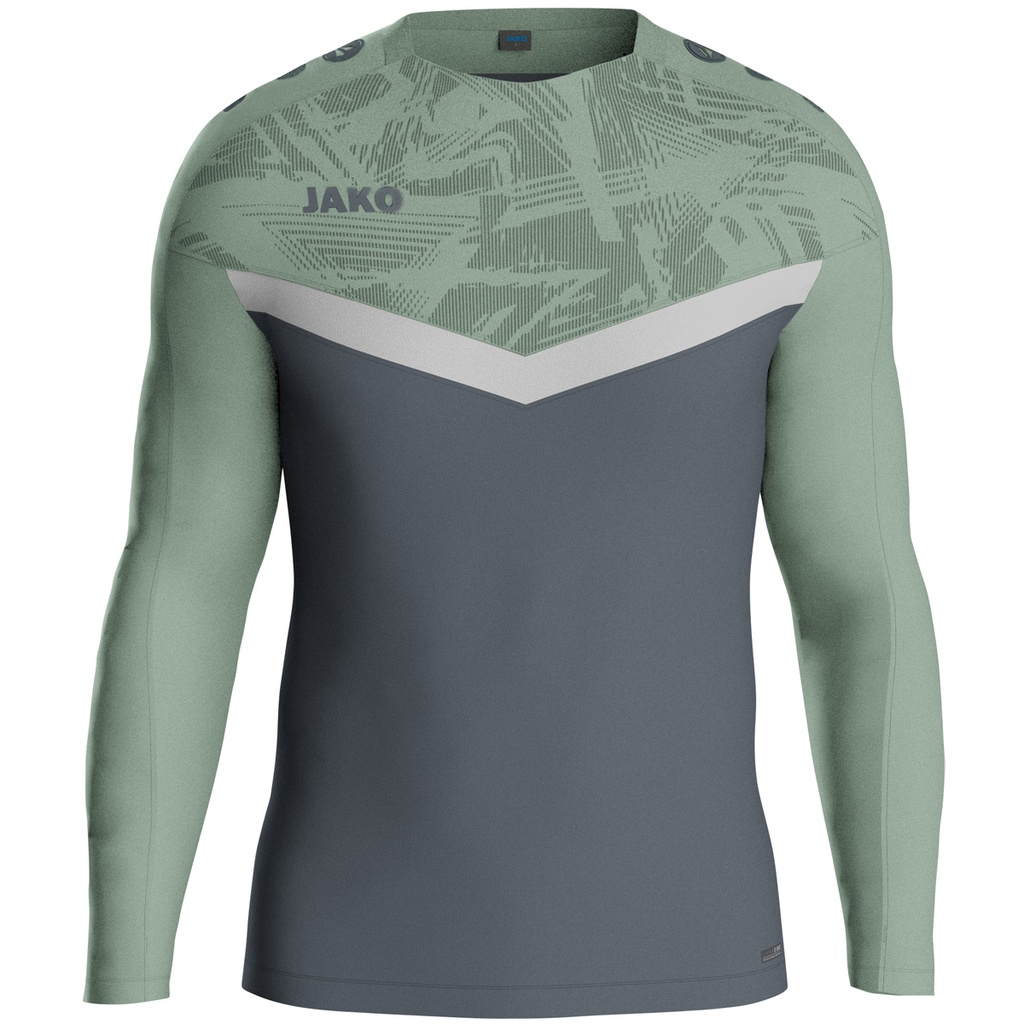 Jako Iconic Sweat grau-mintgrün