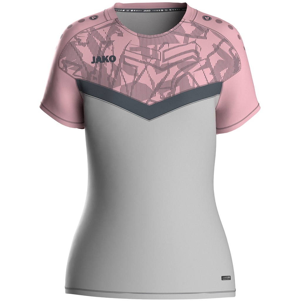 Jako Iconic T-Shirt grau-pink Damen