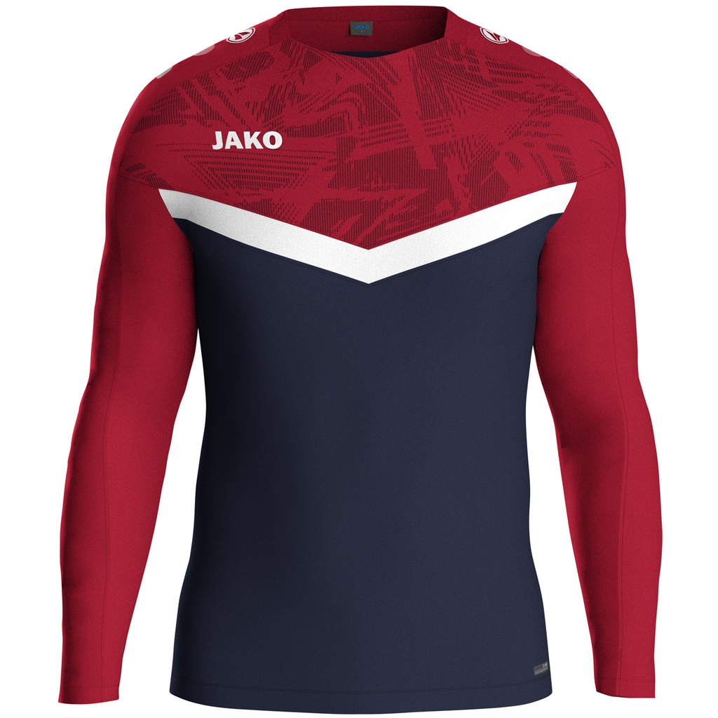 Jako Iconic Sweat dunkelblau-chilli rot