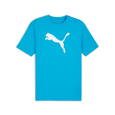 Puma teamRISE Logo T-Shirt blau