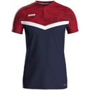 Jako Iconic Polo marine-chilli rot