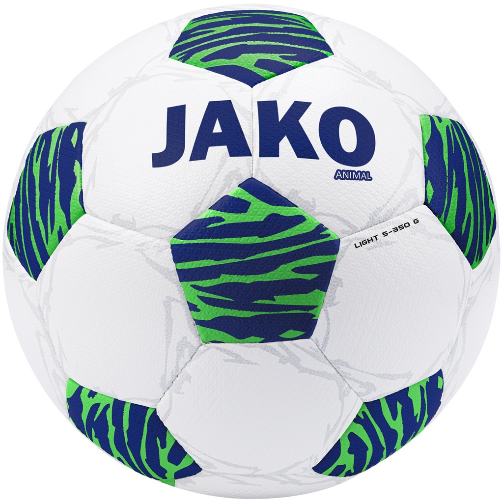 Jako 10er Ballpaket Animal Light Fußball 350 Gramm weiß-blau Kinder