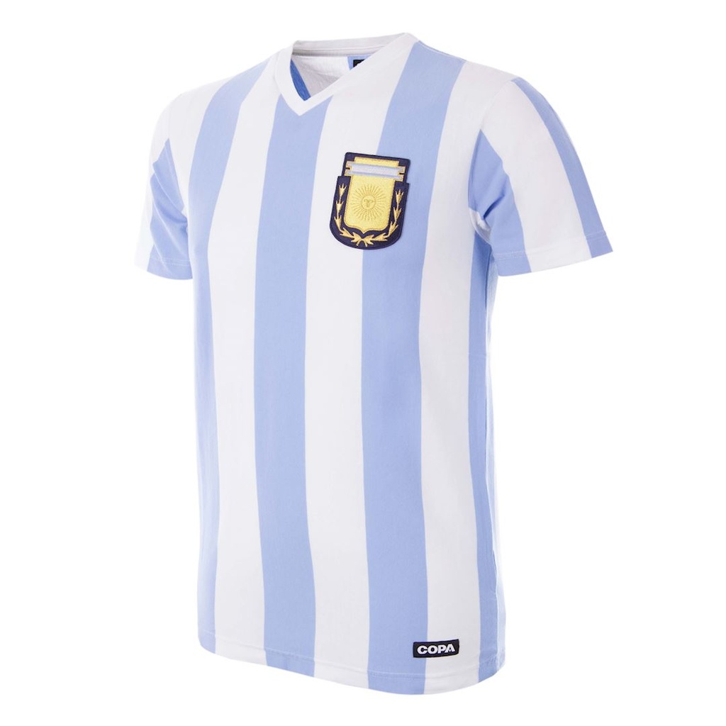 COPA Argentinien 1982 Retro T-Shirt weiß-hellblau Herren
