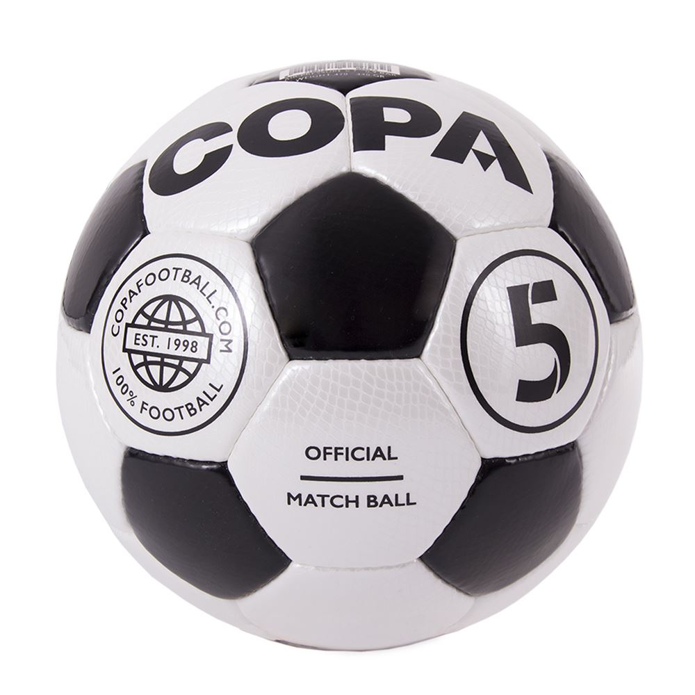 COPA Retro Fußball Match 70er Jahre weiß-schwarz