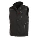 FHB MARTIN Softshellweste schwarz