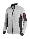 FHB Marieke Strick-Fleece-Jacke grau Damen