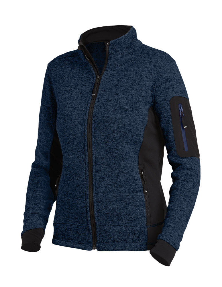 FHB Marieke Strick-Fleece-Jacke Damen marine