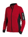 FHB MARIEKE Strick-Fleece-Jacke Damen rot