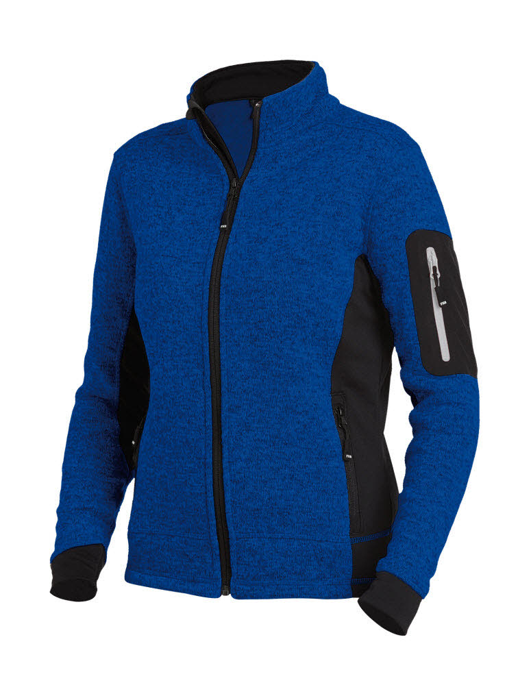 FHB MARIEKE Strick-Fleece-Jacke Damen royalblau