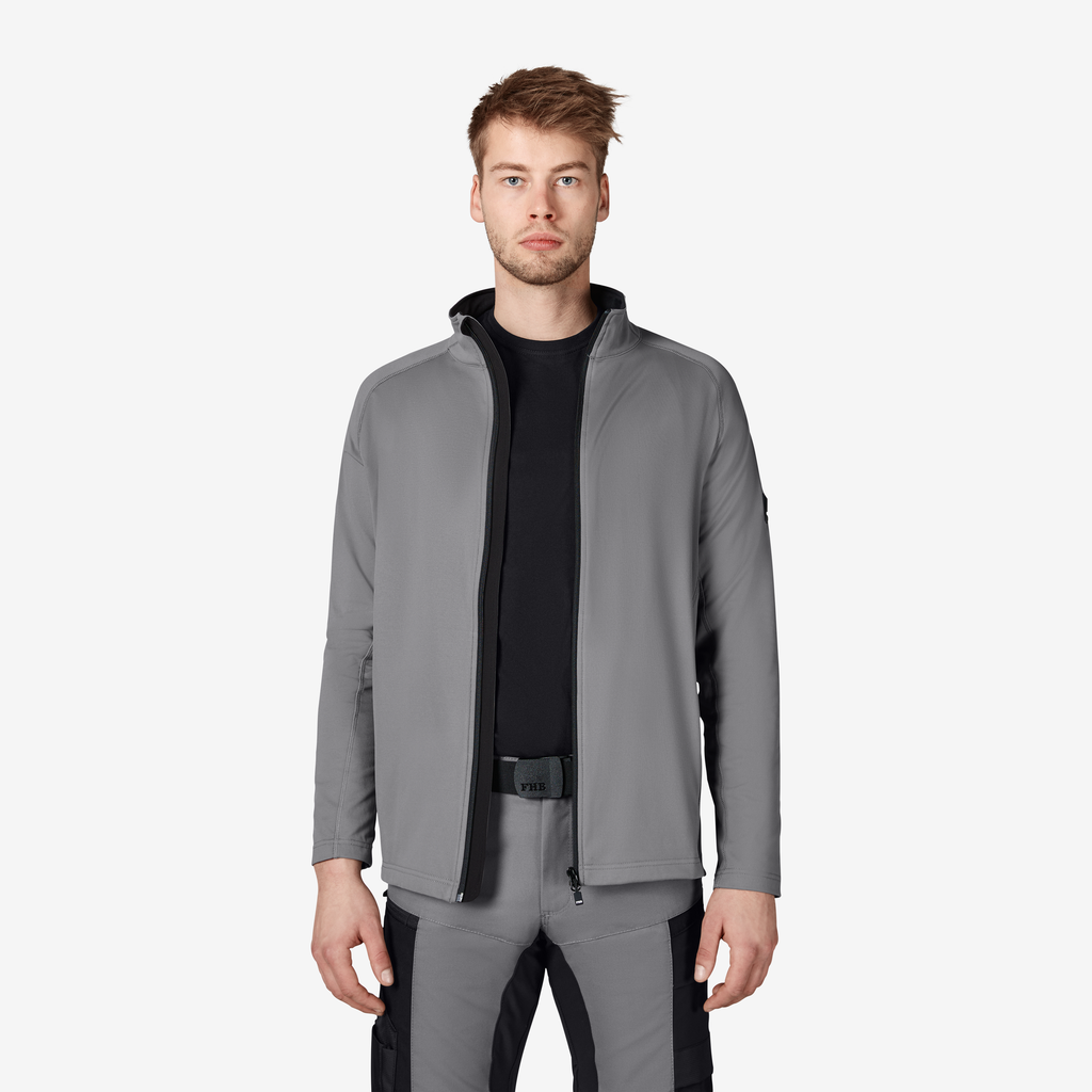 FHB KUNO Fleece-Jacke grau