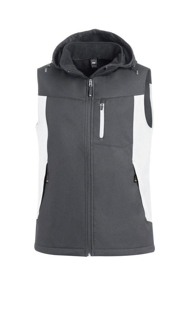 FHB Justus Softshellweste weiß Herren