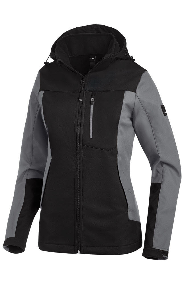 FHB JULIA Softshelljacke Damen grau