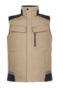 FHB HAUKE Arbeitsweste beige-schwarz 