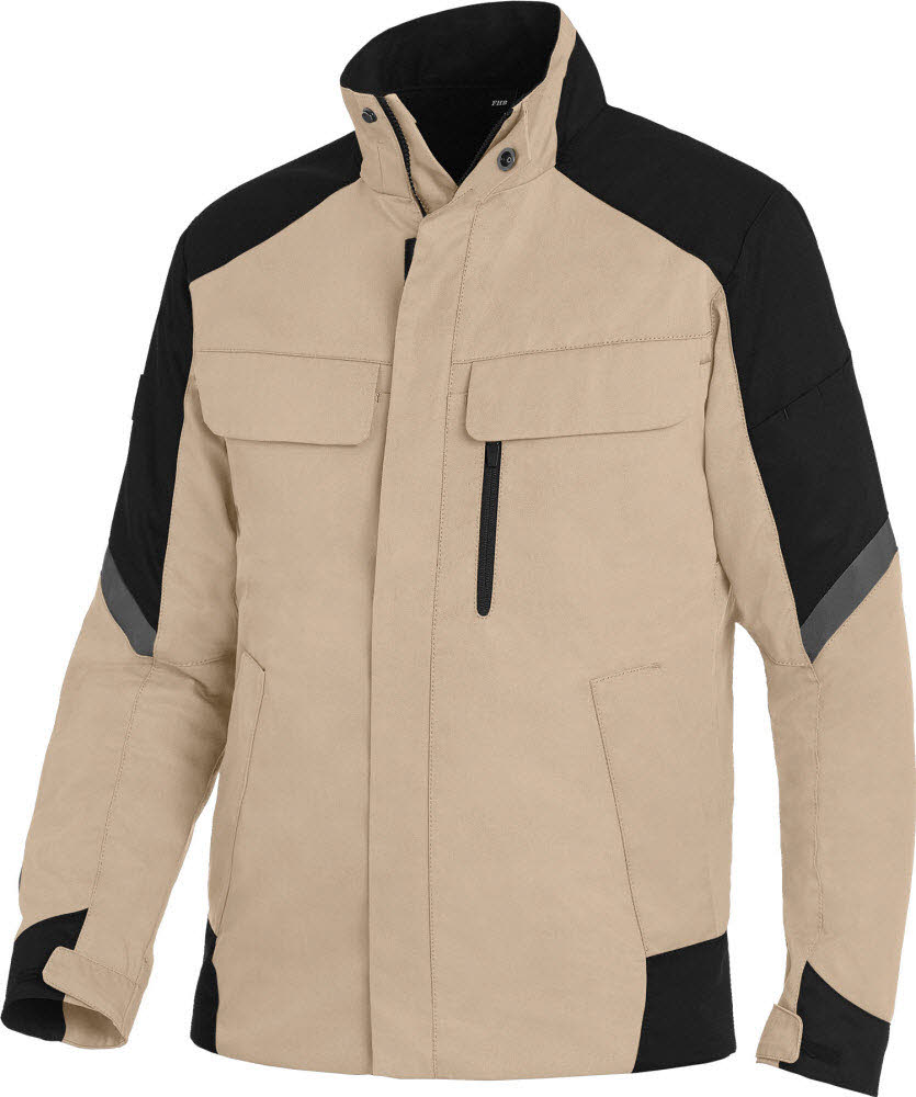 FHB FRANK Arbeitsjacke beige-schwarz 