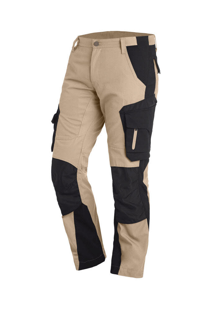 FHB FLORIAN Arbeitshose beige-schwarz 