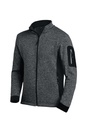 FHB CHRISTOPH Strick-Fleece-Jacke anthrazit