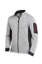 FHB Christoph Strick-Fleece-Jacke grau Herren