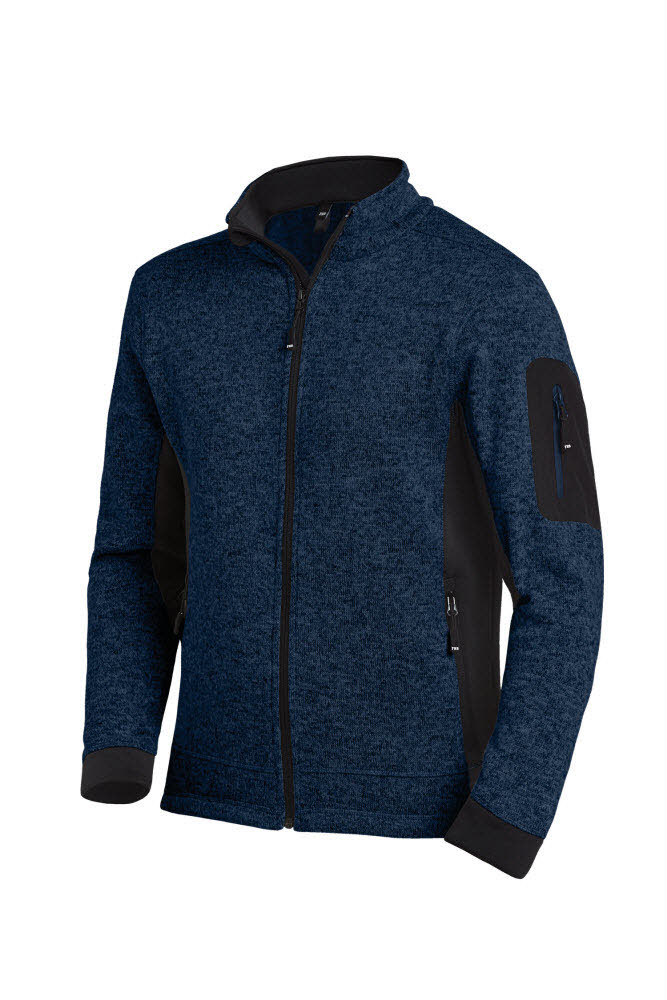 FHB CHRISTOPH Strick-Fleece-Jacke marine