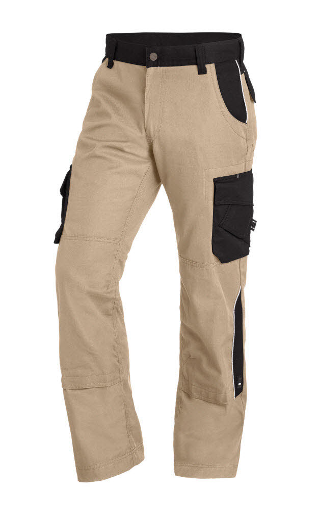 FHB BRUNO Arbeitshose beige-schwarz