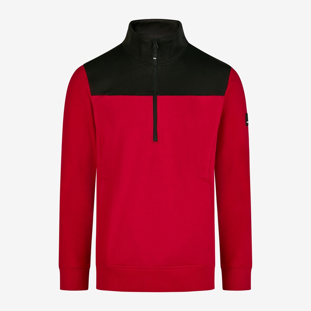 FHB ROB Zip-Sweatshirt unisex rot