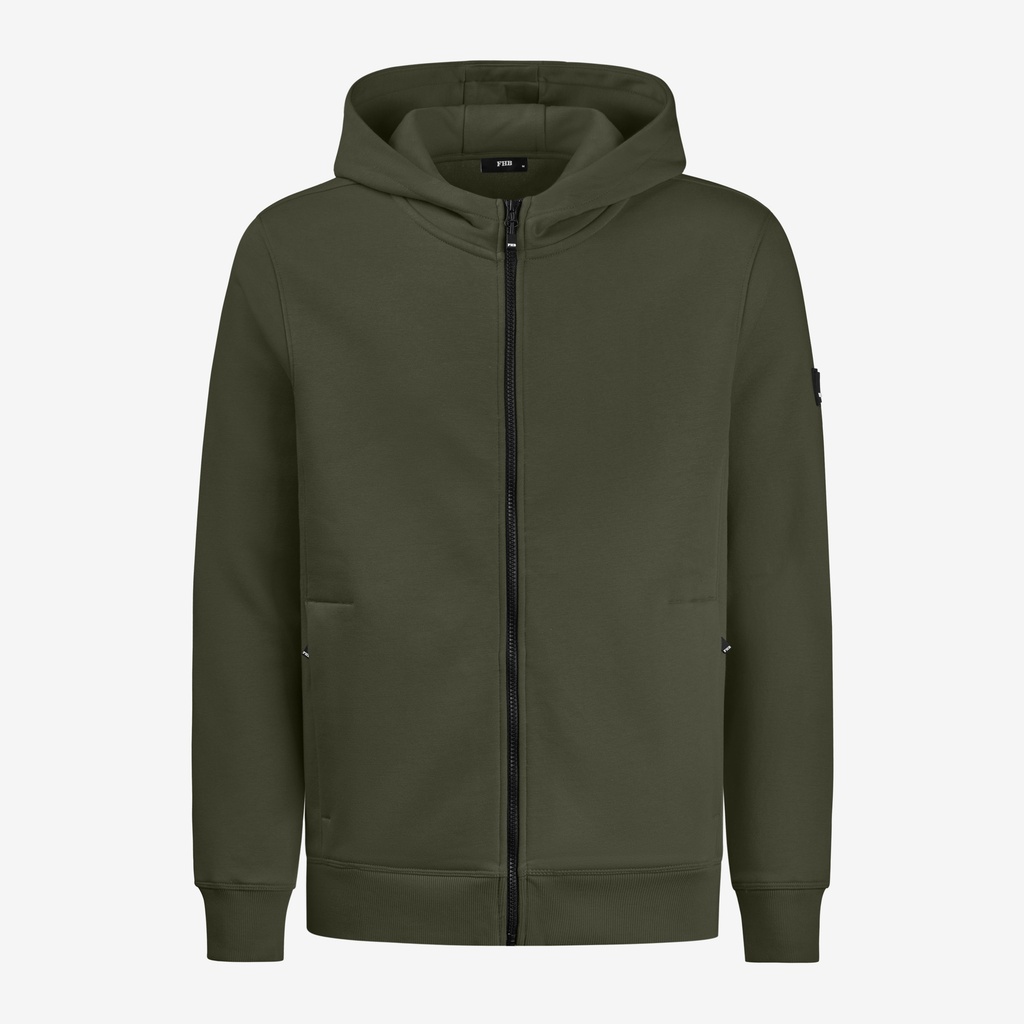 FHB QUENTIN Hoodie Jacke unisex oliv