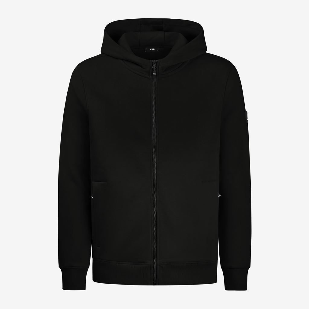 FHB QUENTIN Hoodie Jacke unisex schwarz