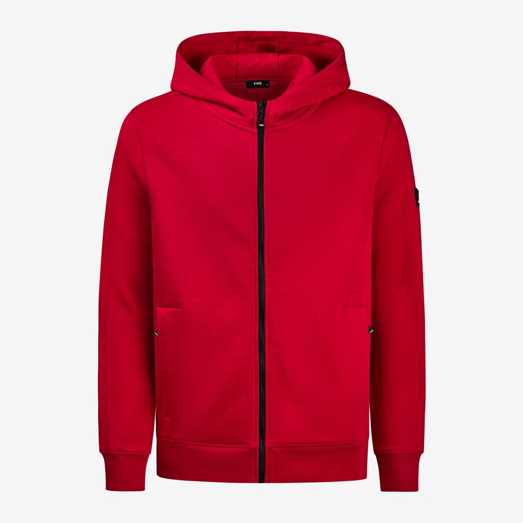FHB QUENTIN Hoodie Jacke unisex rot