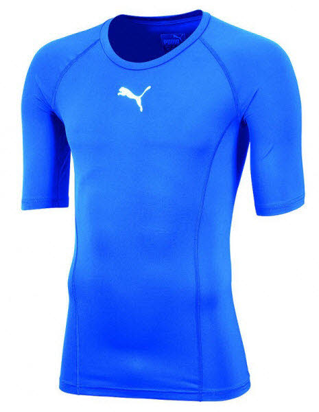 Puma teamLIGA Baselayer kurzarm Funktionsshirt blau Kinder