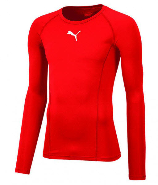 Puma teamLIGA Baselayer Funktionsshirt rot 