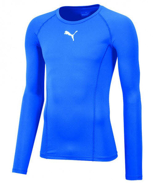 Puma teamLIGA Baselayer Funktionsshirt blau 