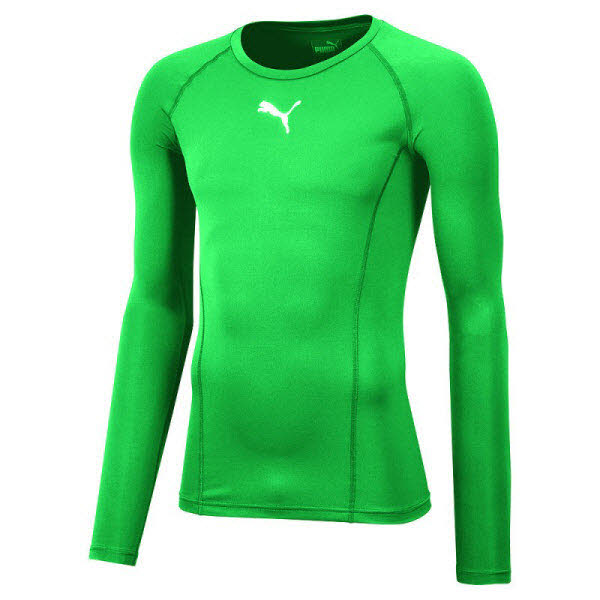 Puma teamLIGA Baselayer Funktionsshirt grün 