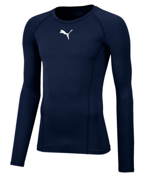 Puma teamLIGA Baselayer Funktionsshirt dunkelblau 