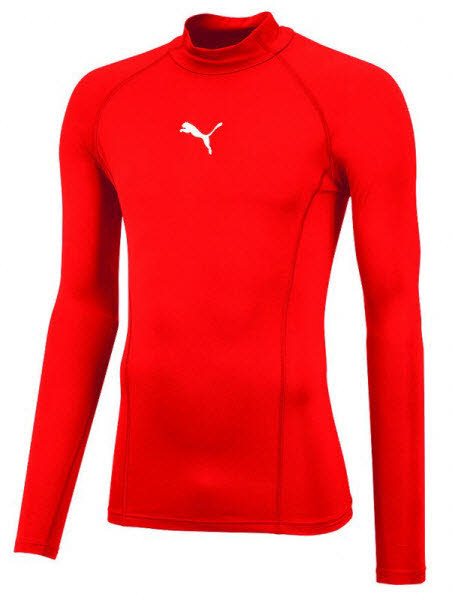 Puma teamLIGA Baselayer langarm Funktionsshirt rot 