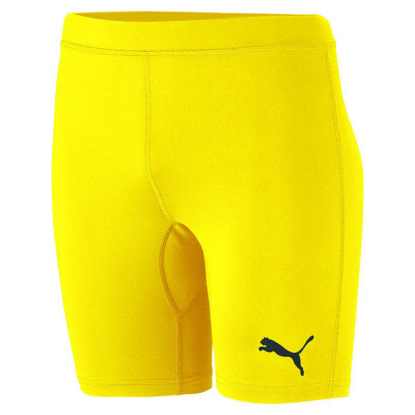 Puma teamLIGA Baselayer Funktionsshorts gelb 