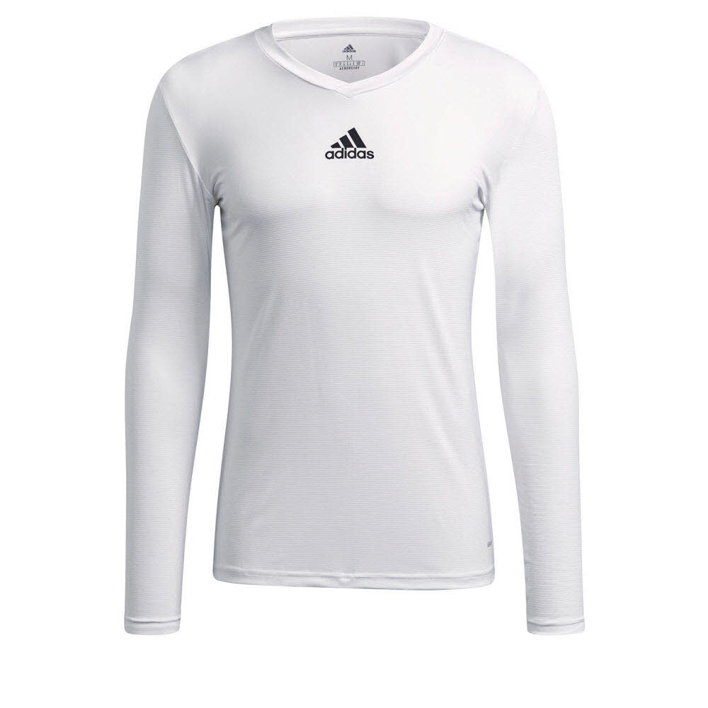 adidas Team Base Funktionsshirt Langarm weiß  