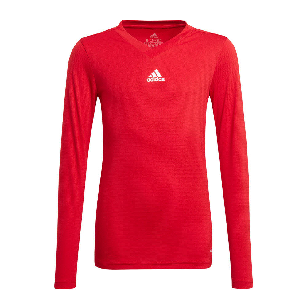 adidas Team Base Funktionsshirt Langarm rot Kinder