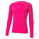 Puma teamLIGA Baselayer Funktionsshirt pink 