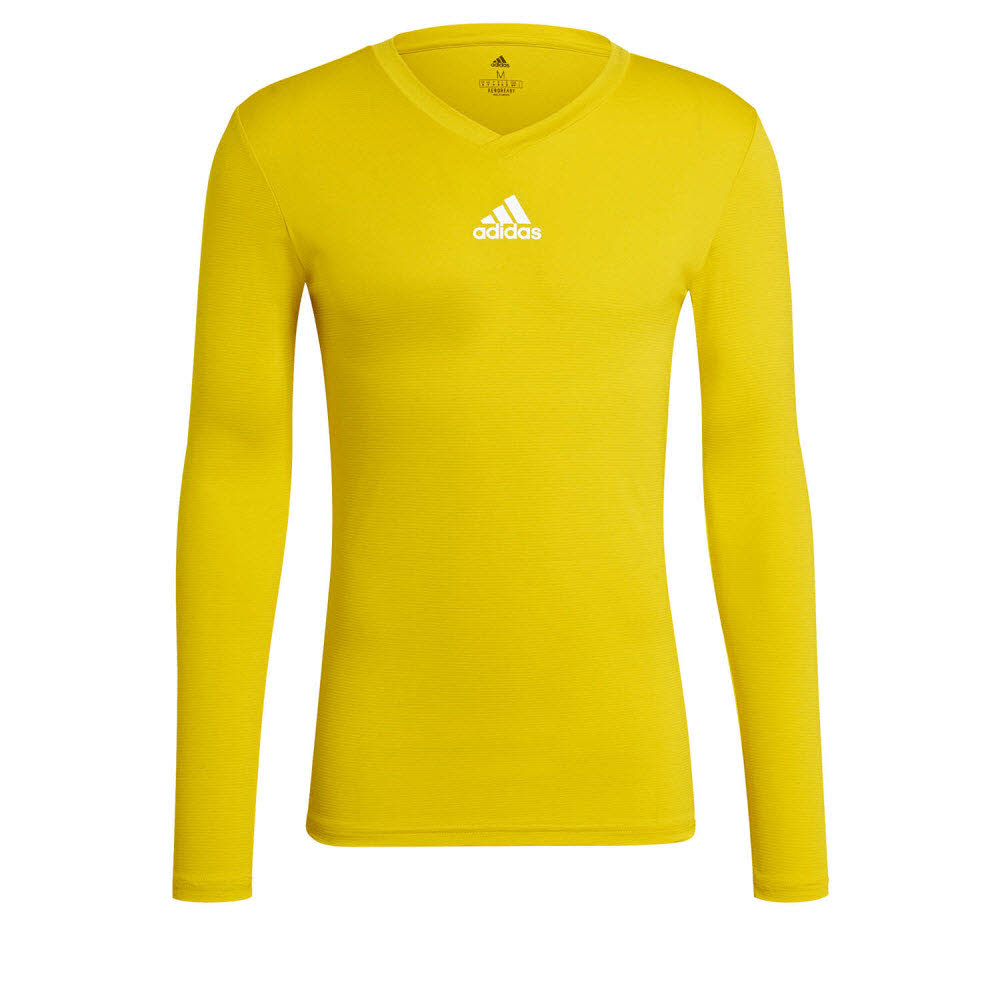 adidas Team Base Funktionsshirt Langarm gelb  