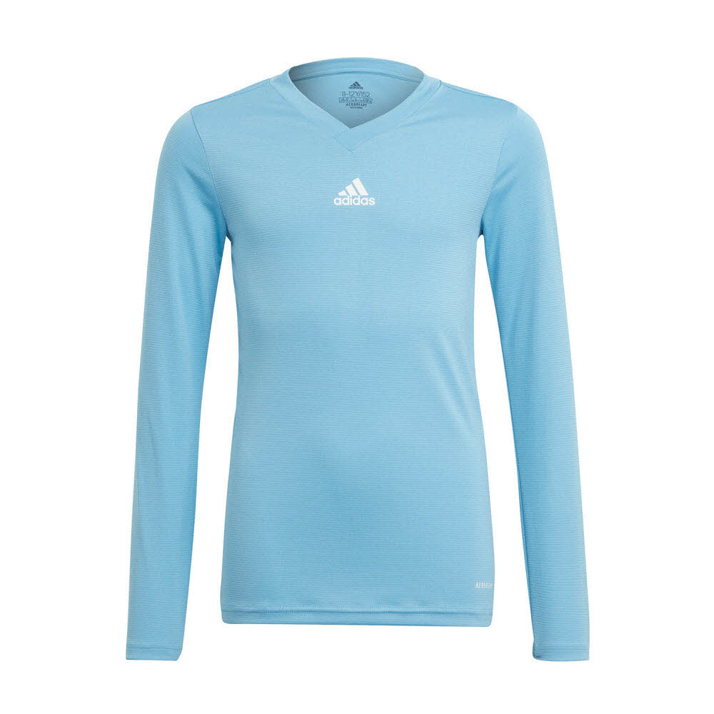 adidas Team Base Funktionsshirt Langarm hellblau Kinder