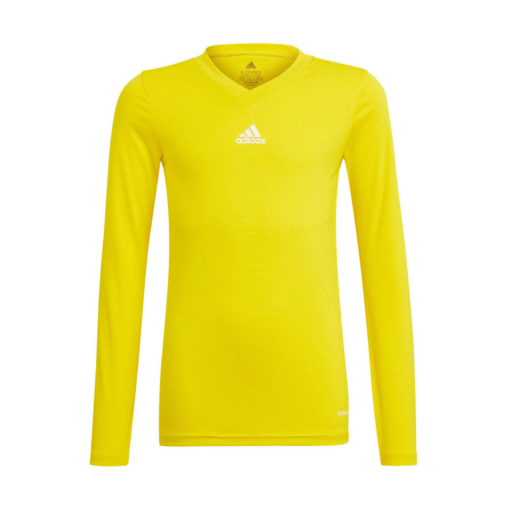 adidas Team Base Funktionsshirt Langarm gelb Kinder