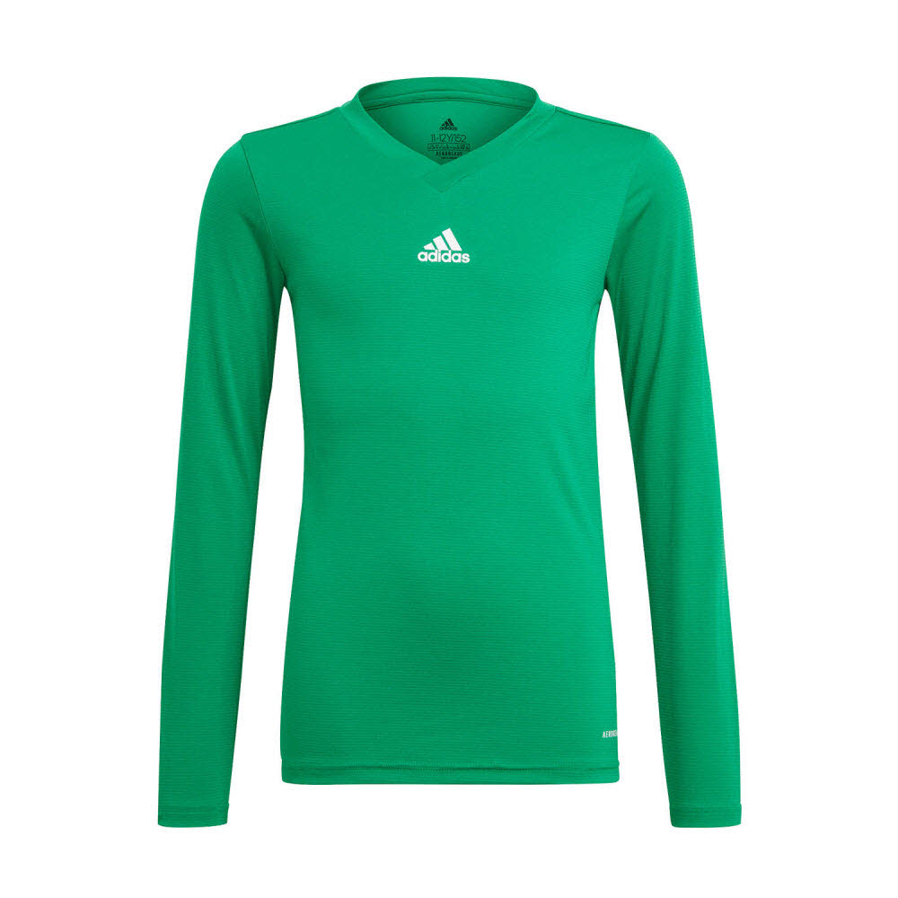 adidas Team Base Funktionsshirt Langarm grün Kinder