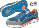 Puma Safety Frontside Low S1P ESD Sicherheitsschuhe blau  