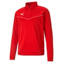 Puma teamRISE 1/4 Zip Trainingspullover rot 