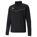 Puma teamRISE 1/4 Zip Trainingspullover schwarz 