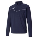 Puma teamRISE 1/4 Zip Trainingspullover dunkelblau 