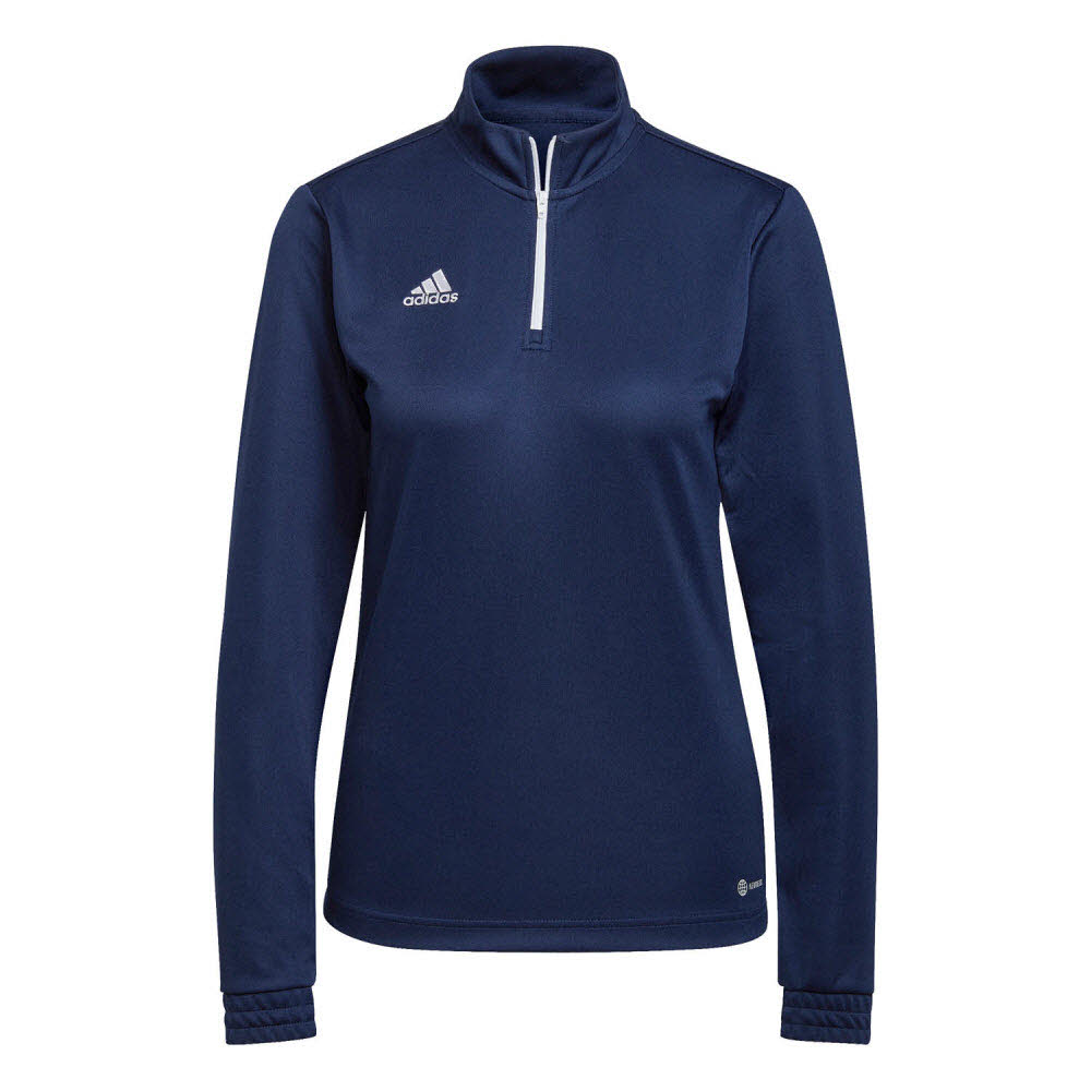 adidas Entrada 22 Zip-Trainingstop dunkelblau Damen