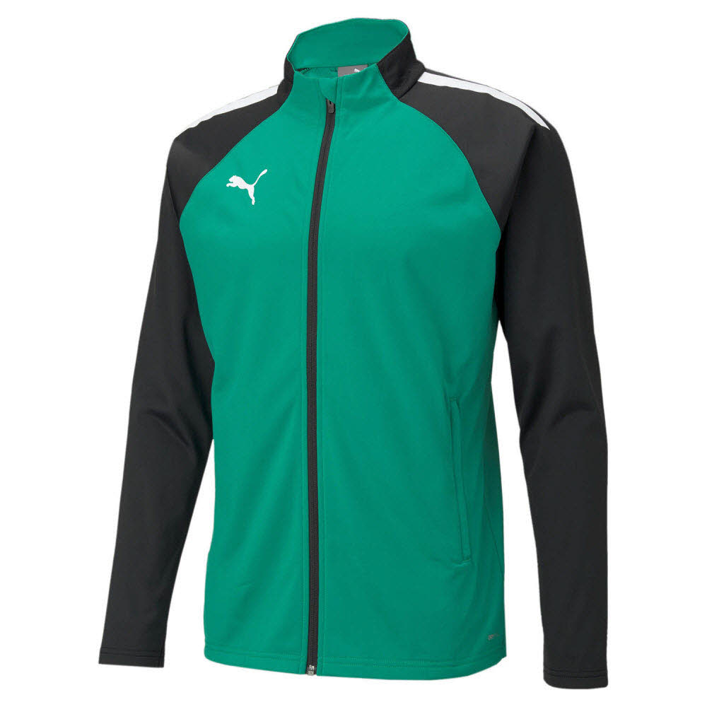 Puma teamLIGA Sideline Trainingsjacke grün 