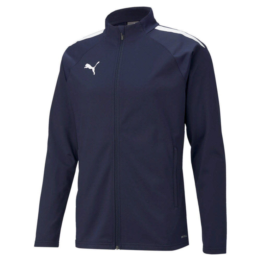 Puma teamLIGA Sideline Trainingsjacke dunkelblau 