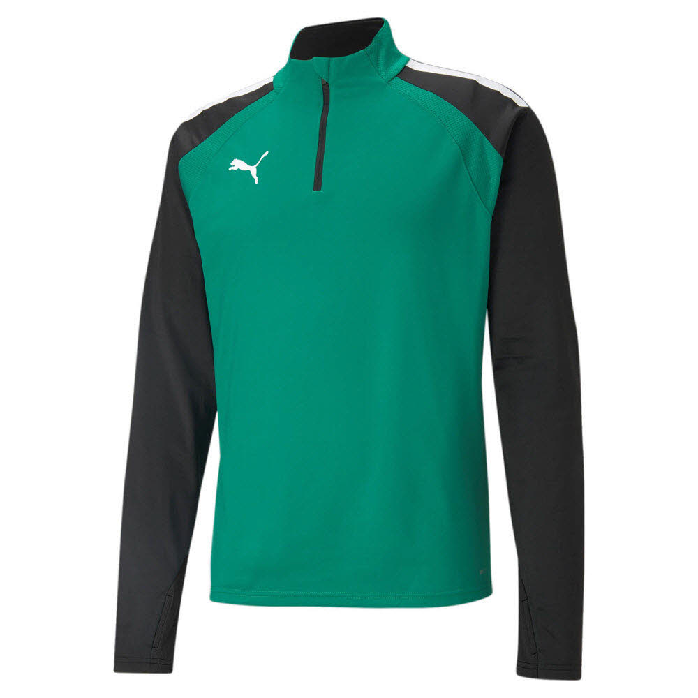 Puma teamLIGA Trainingspullover 1/4 Zip grün