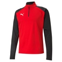 Puma teamLIGA Trainingspullover 1/4 Zip rot Kinder